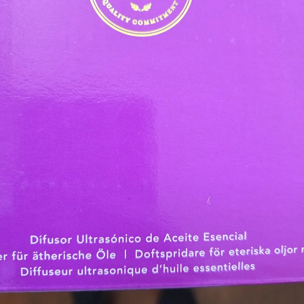 Young Living Home Diffuser Essential Oil Ultrasonic Mist Humidifier White Purple
